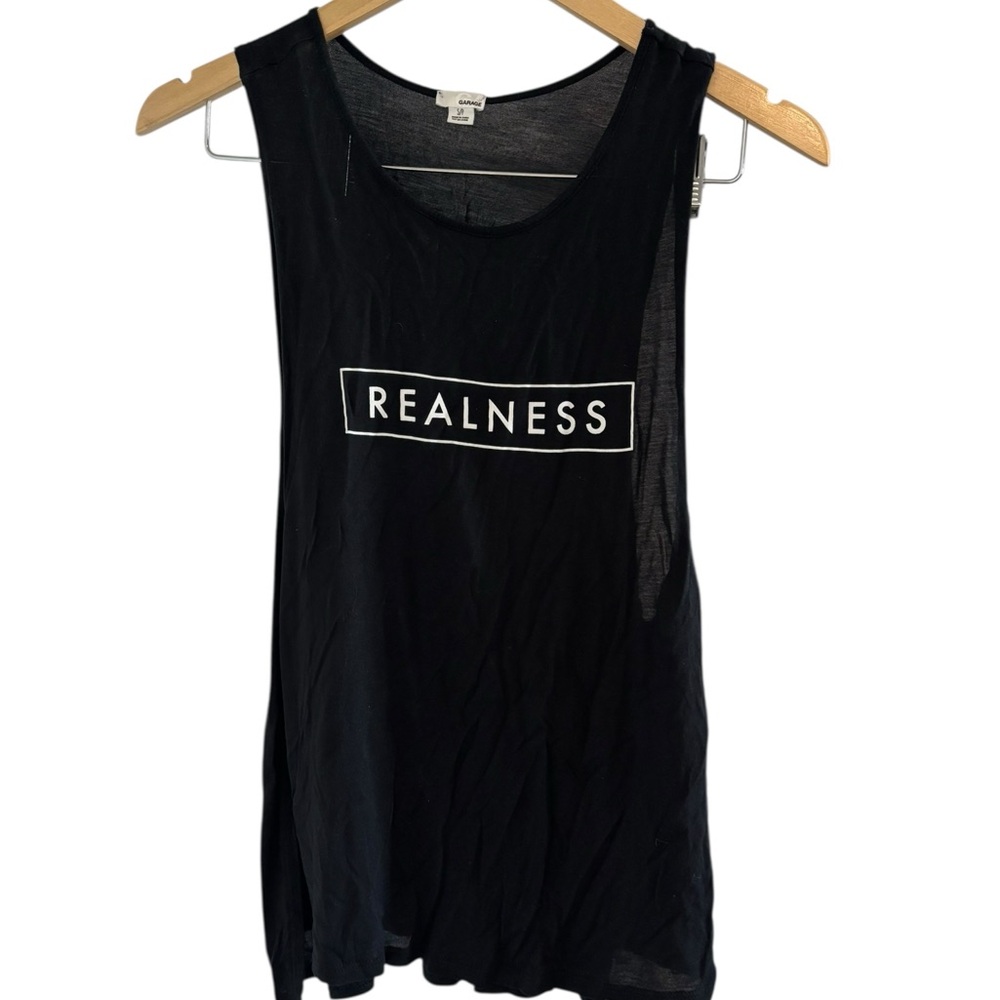 Garage Black Graphic Tank Top Size S
